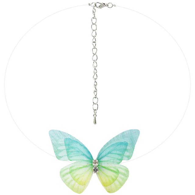 Collier Femme Invisible Ligne de Poisson Collier Ras du Cou Pendentif Collier