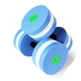 thumbnail image 4 of SHISUYAN 2 Pcs Haltères pour Exercices en Piscine Ronds à Chaque Extrémité 11.0X5.9in EVA Adultes, 4 of 8