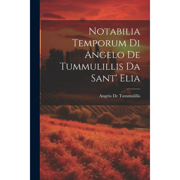 Notabilia Temporum Di Angelo De Tummulillis Da Sant' Elia (Paperback)