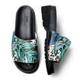 thumbnail image 5 of CMR CHAMARIPA Height Increasing Slides Sandals For Men - High Heel Sandals For Men - Rainforest Pattern Slides Sandals 6 CM / 2.36 Inches, 5 of 9