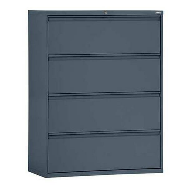 SANDUSKY LEE Lateral File Cabinet,4 Drawer,Charcoal ...