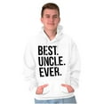thumbnail image 4 of Best Uncle Ever Niece Nephew Men's Big & Tall Graphic Hoodie Brisco Brands 3X, 4 of 5