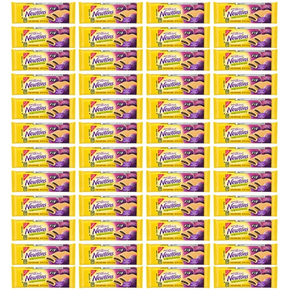 Newtons Soft & Chewy Fig Cookies (Pack of 48), 2 Fig Cookies Each Pack, Chewy Fruit Cookies