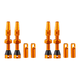 thumbnail image 1 of 1 Par Válvula Presta para Bicicleta Carretera CNC Aluminio 40mm Neumático Sin Cámara () Naranja, 1 of 4