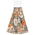 thumbnail image 7 of Yayeee Kitchen Hanging Hand Towels Set of 2 with Loop Bathroom Absorbent Tie Towel, Rustic Floral, 7 of 7