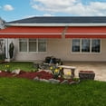 thumbnail image 2 of Awntech 18 Ft Maui Manual Heavy Duty Patio Retractable Awning (216in x 9.25in x 120in), Terracotta, 2 of 9