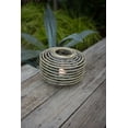 thumbnail image 1 of Kalalou Small Round Rattan Lantern With Glass CLUX1129, 1 of 1