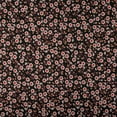 thumbnail image 1 of Crepe De Chine Cosmos Black Sheer Floral Print Fabric 58" Wide By The Yard, 1 of 3
