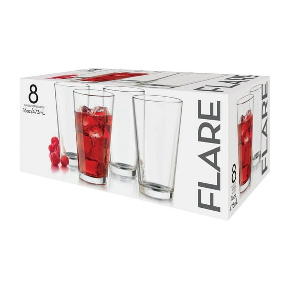 Verres évasée 12 Verres forme évasée 12