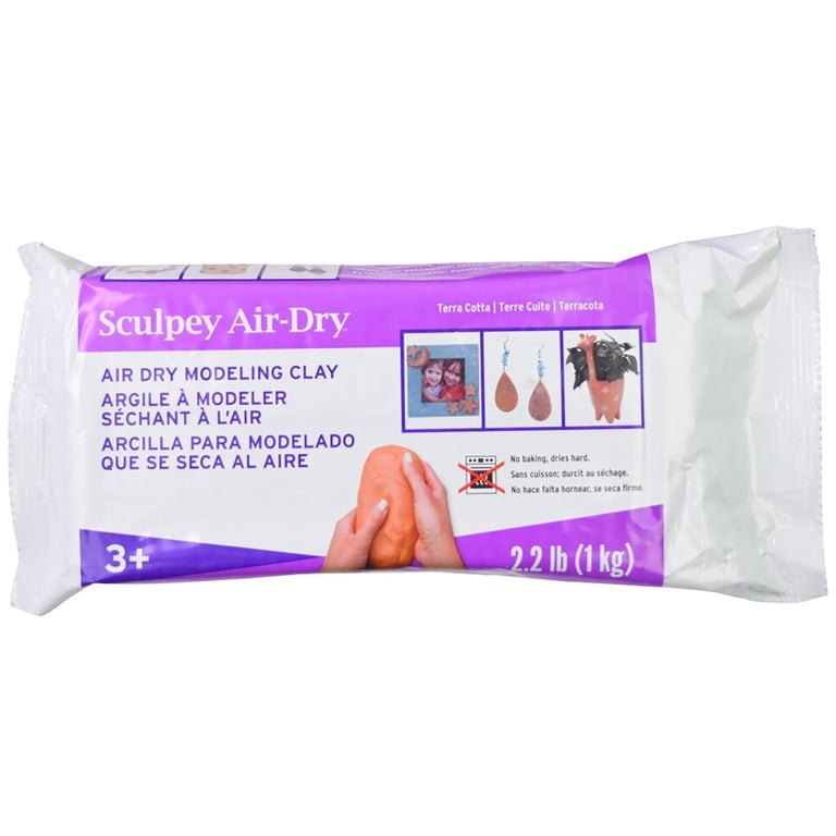 Sculpey Air-Dry Clay, Terra-Cotta, 2.2 lb photo 1