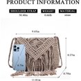 thumbnail image 3 of Kukuzhu Straw Crossbody Bags for Women, Summer Straw Purses and Handbags with Tassels Shoulder Clutch Bag for Vacation, 3 of 7