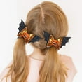 thumbnail image 2 of Monebena 1Pcs Halloween Headband Infant Pumpkin Hairband Bow Hair Clips, 2 of 10