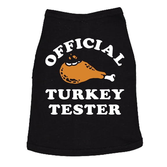 Official Turkey Tester Dog Shirt Funny T Shirts Sarcastic Thanksgiving Dinner Tee For Puppies