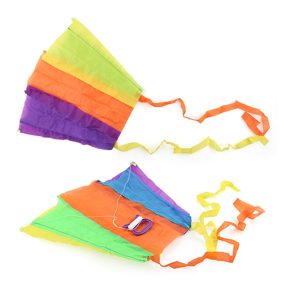 Foldable Outdoor Earth Pocket Kite Children Kite Kids Toy w/String Random 