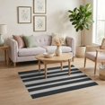 thumbnail image 3 of ODIKA Striped Modern Farmhouse With Even Ticking Lines And Borders Non-Slip Chair-Friendly for Home Office, Gaming Room, Under Desk, 3 of 7