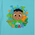 thumbnail image 2 of Girl's CoComelon Let's Roar Cody Graphic Cropped T-Shirt Blue Large, 2 of 3