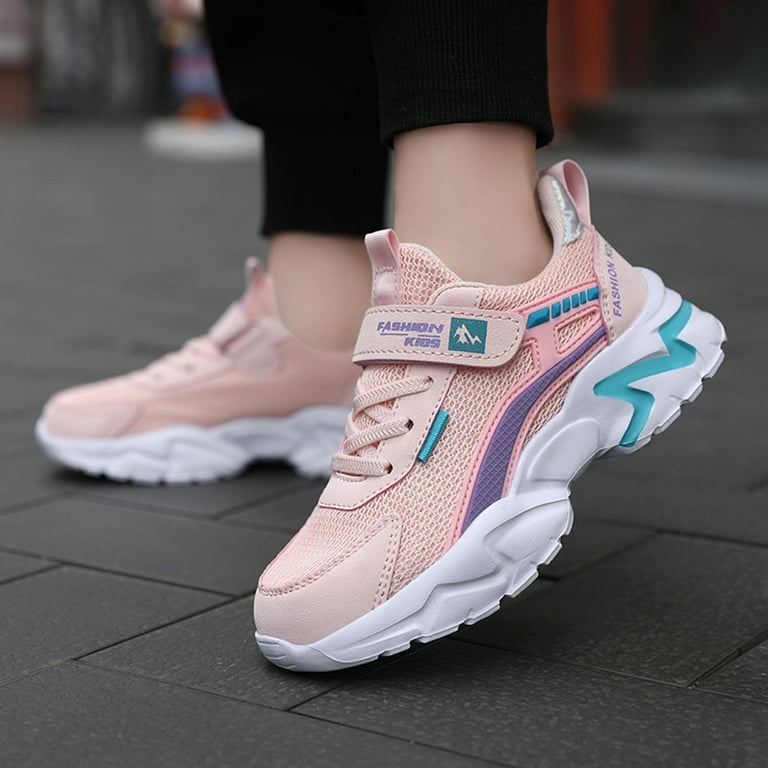 REDARER Kids Breathable Mesh Sneakers Lightweight Lace-Up