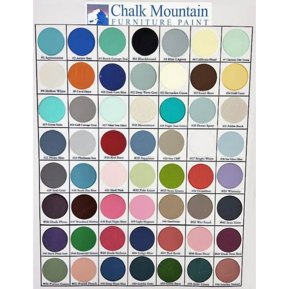 Quality Chalk Furniture Paint. Zero VOC and Low Odor. 54 Beachy and Earthy Colors. (8oz #48 Rose Petal)