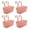 Pink, variant on 4Pcs Hanging Railing Planter Box, Rectangular Metal Balcony Flower Pot for Outdoor Fences Deck Rails and Porch Walls, Durable Iron Construction Design