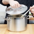 thumbnail image 3 of Soro Essentials- 8 qt. Stainless Steel Stock Pot with Lid- Heavy Duty Induction Ready Large Stock Pot Stew Pot Simmering Pot Soup Pot with Encapsulated Base and Oven Safe, 3 of 6