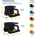 thumbnail image 6 of Alpcour Heated Massage Reclining Stadium Seat with Back Support and Side Pockets, 6 of 9