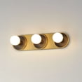 thumbnail image 2 of Hollywood 3 - Light Black And Natural Aged Brass Black Modern Incandescent Aluminum And Ceramic And Steel Wall Sconce, 2 of 5