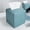 Aqua Blue, variant on Minzimin 1 Pack Tissue Box Cover, Square PU Leather Tissue Holder, Decorative Facial Tissue Cube Paper Organizer Dispenser for Bathroom, Night Stands, Desk, 5X5X5''