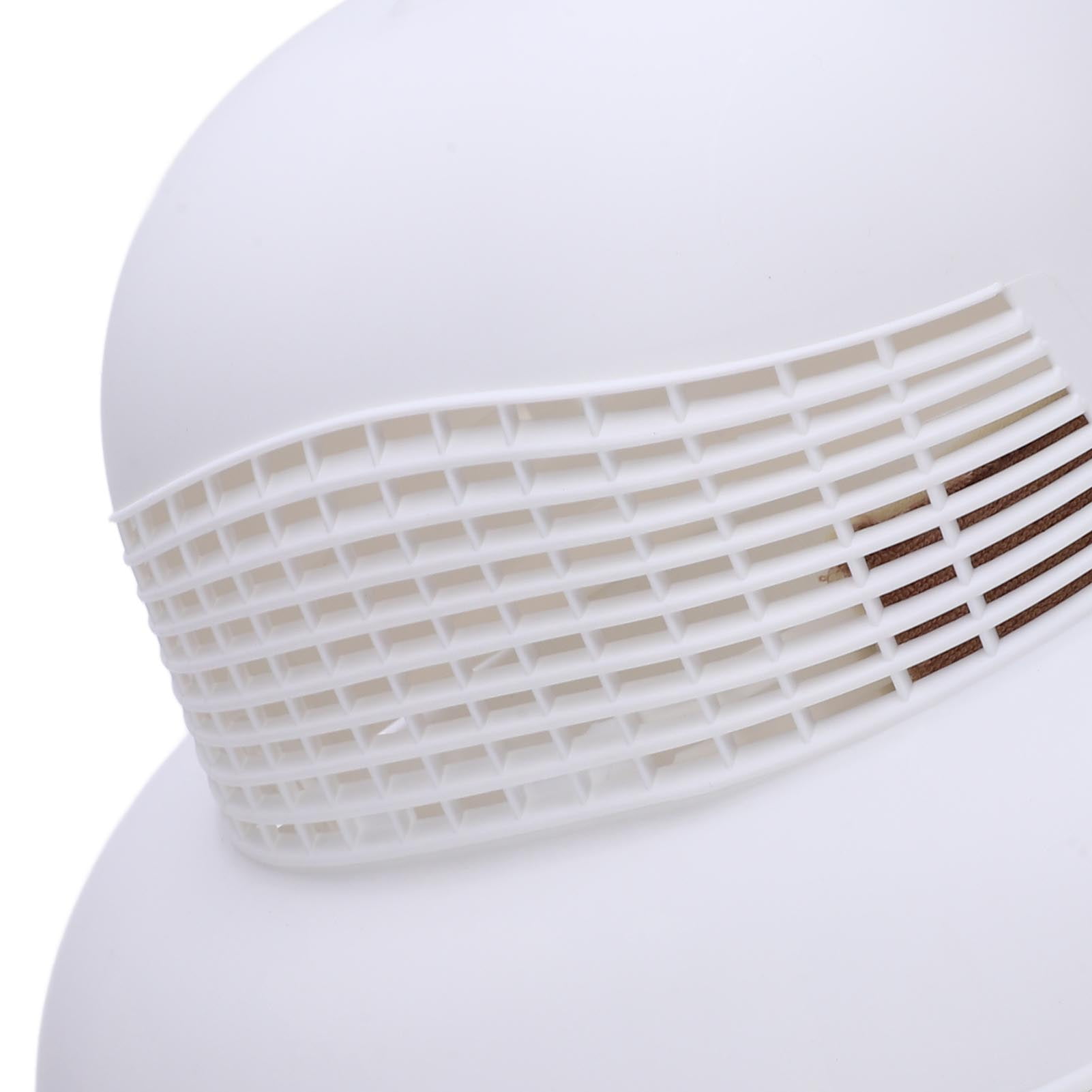 Nieyigj Protective Beekeeping Hard Hat Plastic Vented Beekeeper Tool Cap for Men Women White Color 1 Count Standard Size 13.58 inches / 34.5 cm Breathable Cooling Gear Equipment