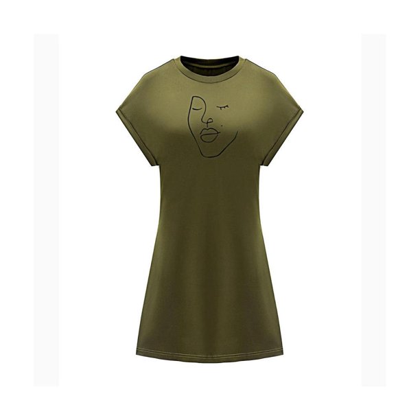 Vestido corto de verano para mujer, minivestido sencillo para adolescentes, para citas, viaje a la playa, femenino SG