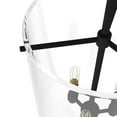 thumbnail image 5 of Hunter - Sacha 3-light Natural Black Iron, Medium Size Pendant Light, Dimmable, Modern Style, Urn Shaped, for Bedrooms, Dining, Living Rooms - 19318, 5 of 9