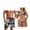 Black Polynesia Style, variant on Couple Matching Swimwear Summer Beachwear Leaves Women's Halter Triangle Bikini Sets Sexy Bathing Suits and Mens Swim Trunks Quick Dry Swim Shorts-XL