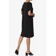 thumbnail image 4 of Robe T-Shirt Midi Longueur Genou à Manches Courtes Ajustée pour Femmes, 4 of 6