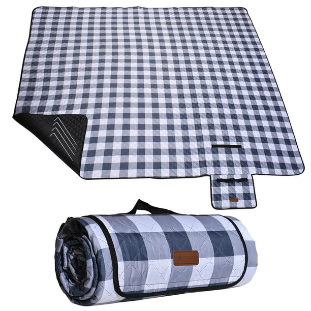 Manta de Picnic para Exteriores HX&OD 200x200 cm Impermeable y Plegable
