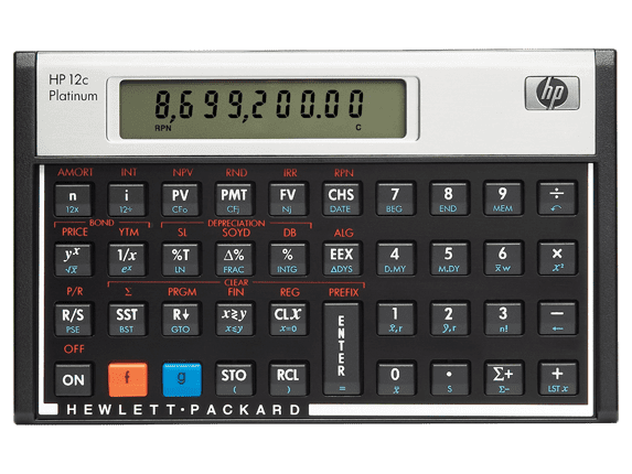 12C-ABA for sale online HP 12C Financial Calculator Black, 
