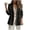 Black, variant on PVCS Women's Casual Jackets Clearance Fashion Casual Solid Color Button Up Long Sleeve Turndown Collar Top L
