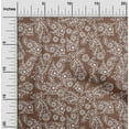 thumbnail image 2 of oneOone Cotton Cambric Brown Fabric Asian Mosaic Sewing Material Print Fabric By The Yard 42 Inch Wide, 2 of 5