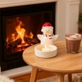 thumbnail image 5 of hulanddfd Christmas Snowman Candle Holders, 3.27"x4.41" Cute Snowman Shaped Ceramic Candlestick Mantel Table Centerpiece Decor Christmas Holiday Display Gift for Family, 5 of 6