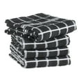 thumbnail image 2 of Mineral Gray Solid Windowpane Terry Dishtowel 4 Piece, 2 of 3