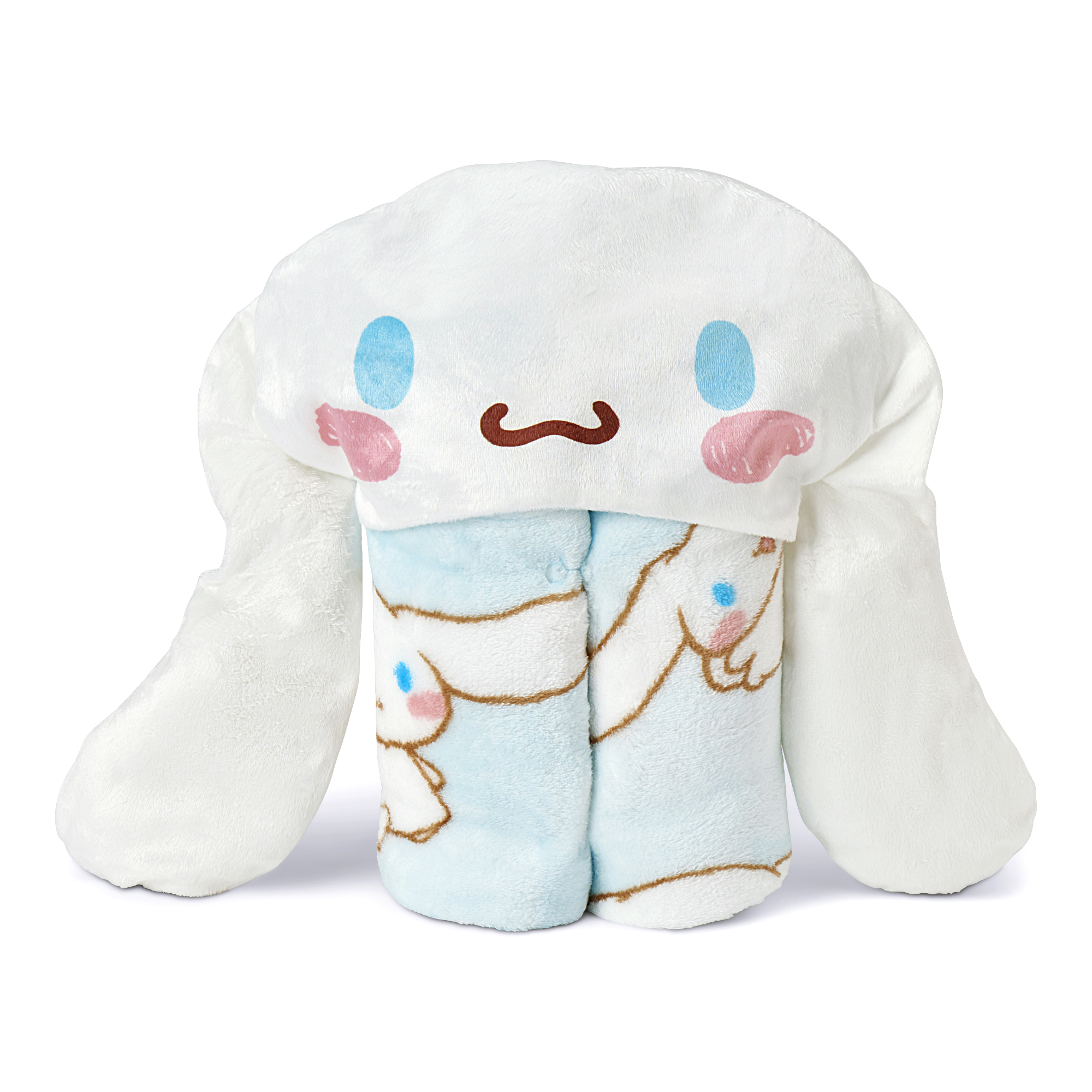 Cinnamoroll Clouds Hooded Throw 40x50 inches - Wearable Entertainment Blanket for Kids