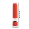 thumbnail image 2 of Electric Pepper Grinder Automatic Salt and Pepper Mill with Adjustable Coarseness One Hand Operation Spice Grinding Tool Orange, 2 of 3