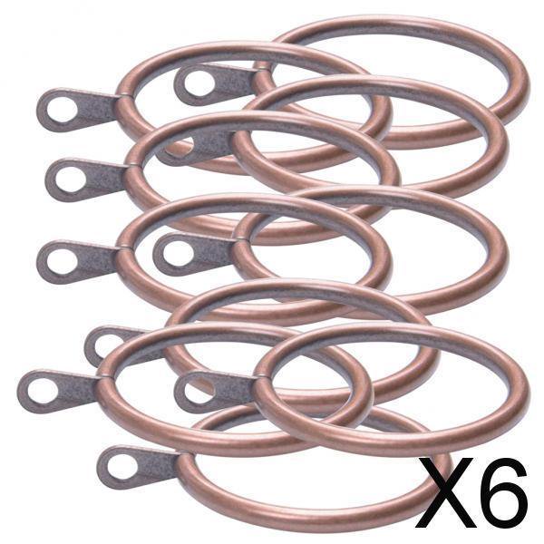 Paquete de 10 Anillos de cortina de metal Soledad 1.1-1.8 pulgadas de diámetro