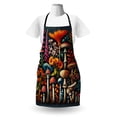 thumbnail image 2 of Botanical Apron, Abstract Mushrooms and Branches Colorful Woodland Life Design, Unisex Kitchen Bib with Adjustable Neck for Cooking Gardening, Adult Size, Dark Blue Grey and Multicolor, by Ambesonne, 2 of 3