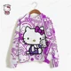 thumbnail image 2 of Sudadera con capucha con estampado de HELLO KITTY para mujer, ropa de calle, sudaderas con capucha de gran tamaño, sudaderas cortas con capucha para mujer Y2k, 2 of 5