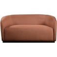 thumbnail image 2 of Meridian Furniture Mylah Cognac Fabric Loveseat, 2 of 26
