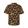 thumbnail image 3 of Daiia German Shepherd Dog Hawaiian Shirt for Men Gentle Cotton Regular Short Sleeve Casual-Small, 3 of 9