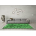 thumbnail image 3 of Ahgly Company Indoor Square Oriental Emerald Green Traditional Area Rugs, 8' Square, 3 of 4