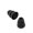 Black, variant on Pungan earbud caps Silicone Ear Plugs for In-Ear Headphones - Noise Reduction (L),0.51"X0.51"X0.79"