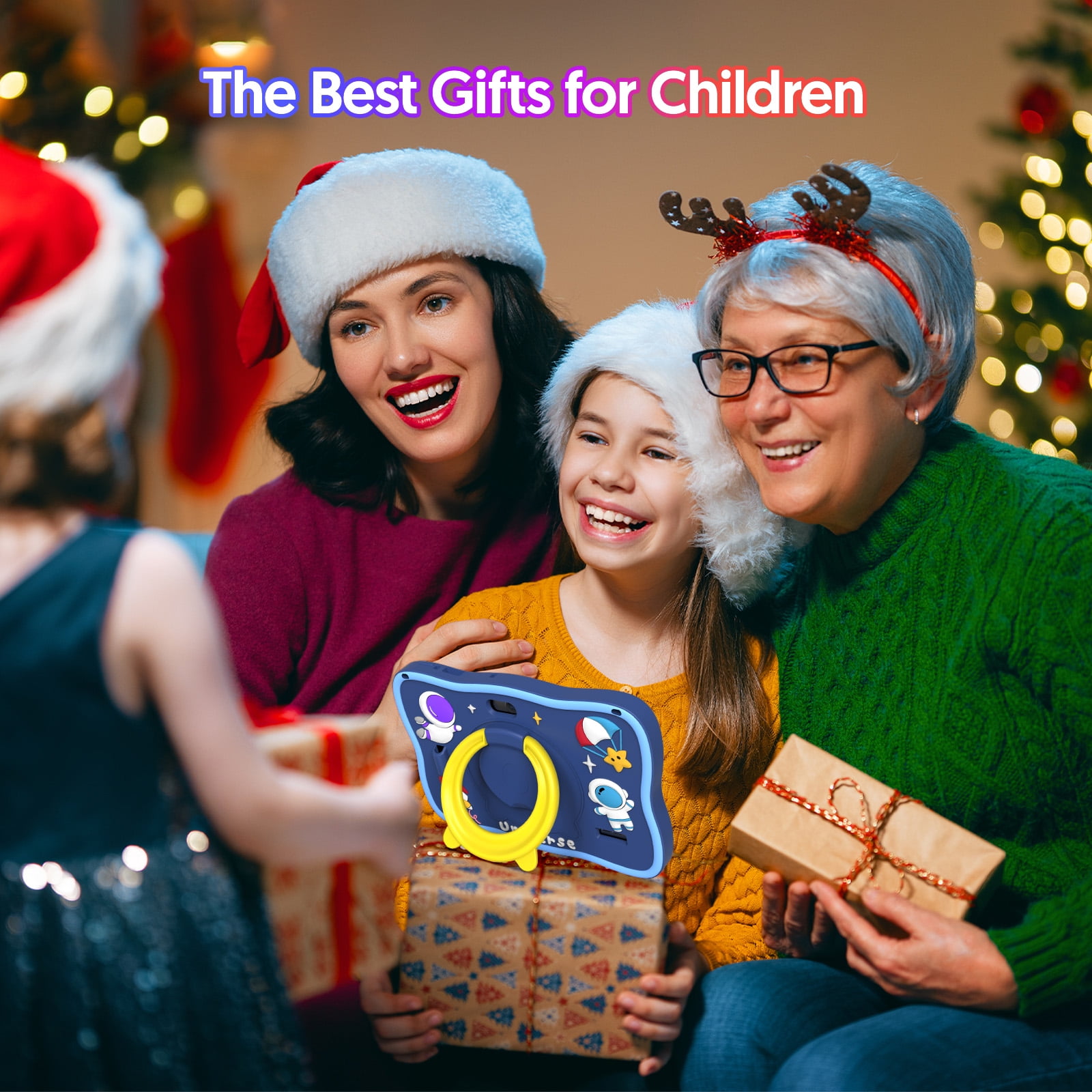 Kids Tablet, 7 inch Android 13 Tablet, Quad Core CPU, 4GB(2G+2G)RAM+32GB ROM, 1024 x 600 IPS, WiFi, Bluetooth, Blue