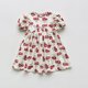 thumbnail image 1 of Ropa coreana de verano para niños, vestido para niñas de 2 a 7 años 2025, vestidos de manga corta con estampado de nueva flor para niños, traje para niñas, 1 of 6