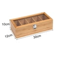 thumbnail image 2 of Caja de Almacenamiento de Bolsas de té de Madera con Ventana Acrílica Organizador de Bolsas de té con 5 Compartimentos Cubierta de Cerradura Magnética Regalo Ideal ANGGREK  Otros, 2 of 8